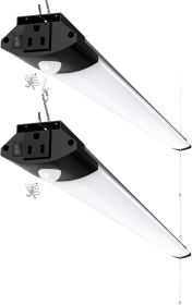 BS84 Motion Sensor LED Shop Light for Workshop 4FT, Garage Lights Plug in Fixtures, 84W, 5000K, 10000LM Motion Activated
