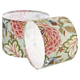Drum Lamp Shade 2 Set, 13 in Top x 13 in Bottom x 10 in High, Medium Drum Linen Lampshade (Default: Default)